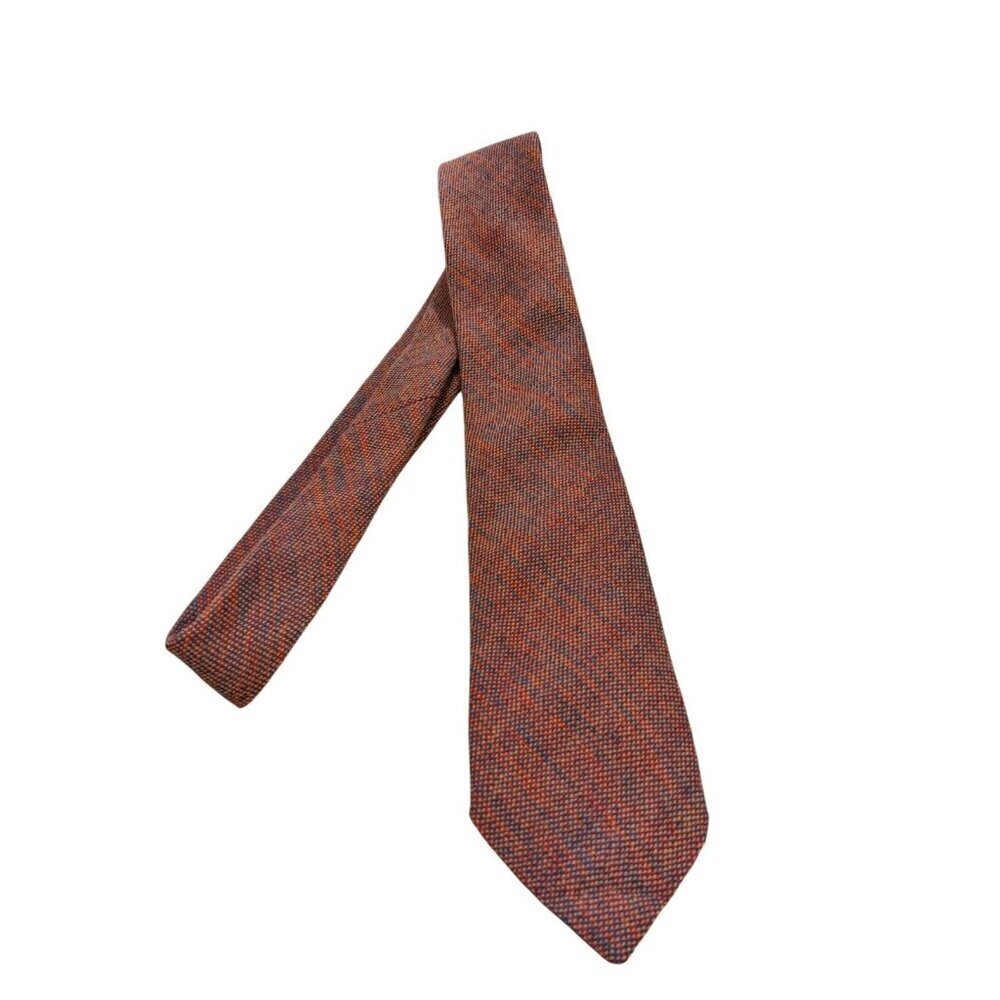 Vintage Maria Svatina Designer Necktie Tie Diagonal Plaid Virgin Wool Canada